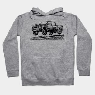 RAM 1500 TRX Supercharged Sketch Art Hoodie